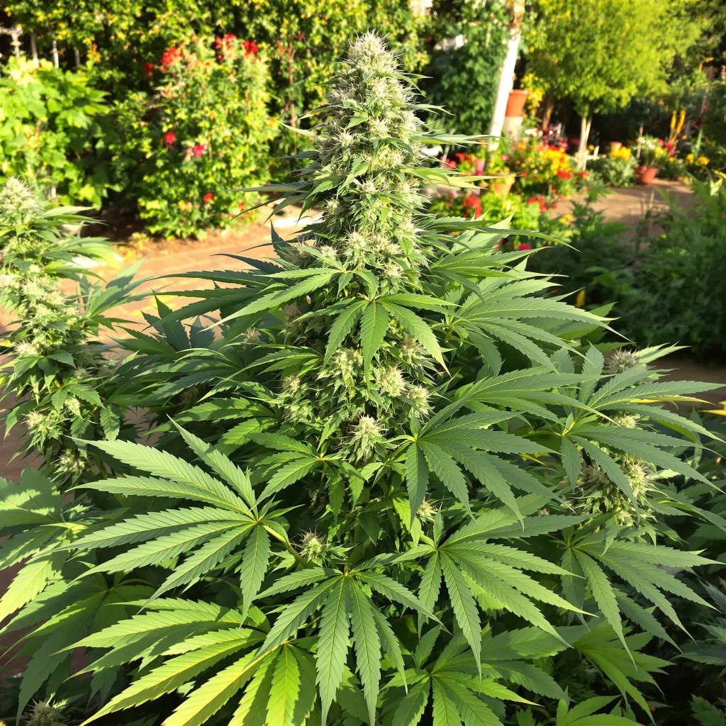 Trash 89% indica / 11% sativa — flor con tricomas visibles