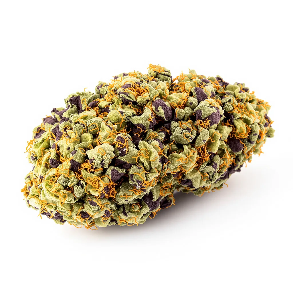 Trash 89% indica / 11% sativa — flor con tricomas visibles