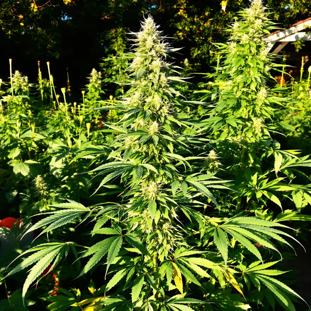 Tree of Life 9% indica / 91% sativa — flor con tricomas visibles