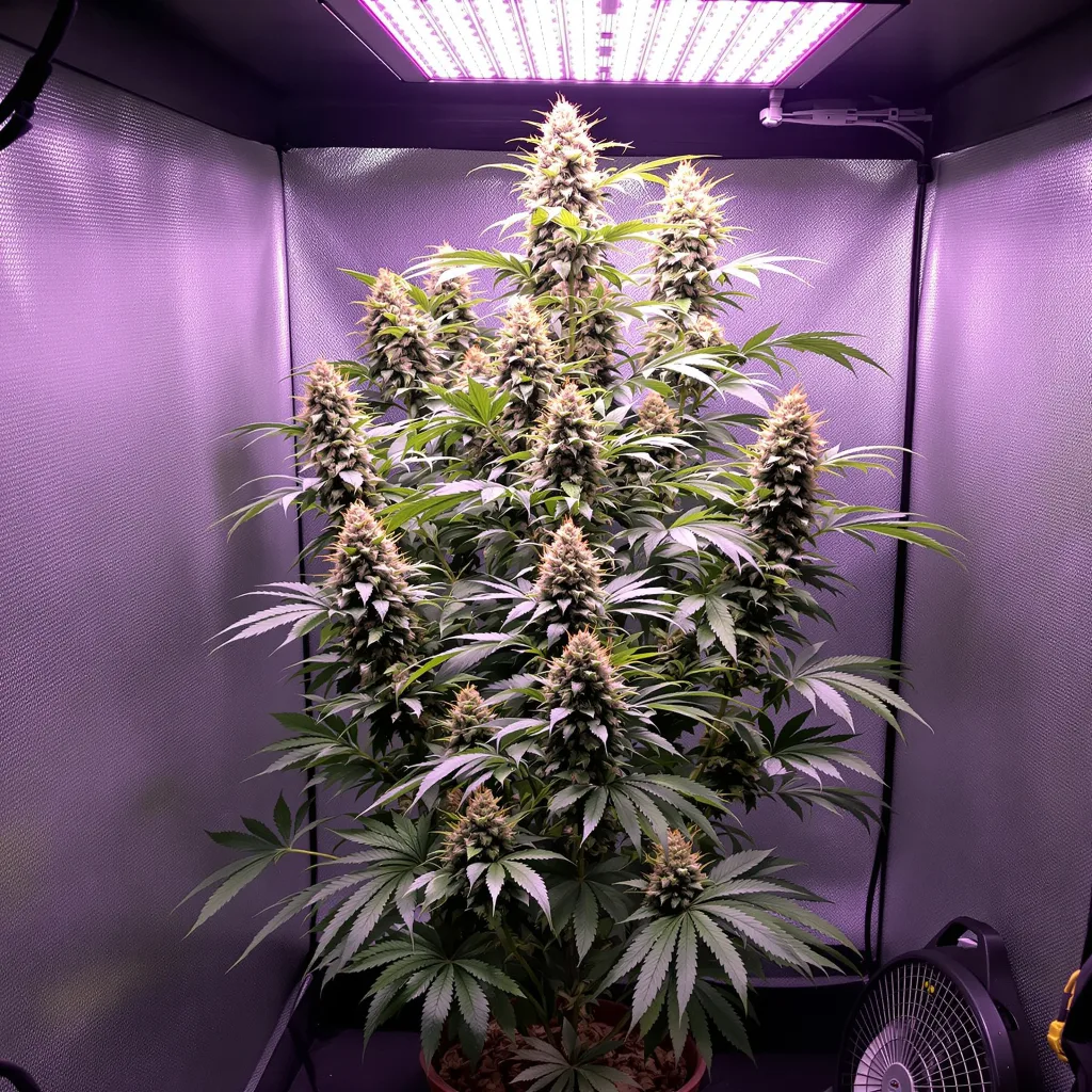 Planta de cannabis Tutankhamon en fase de floración — 150-200 cm feminizada