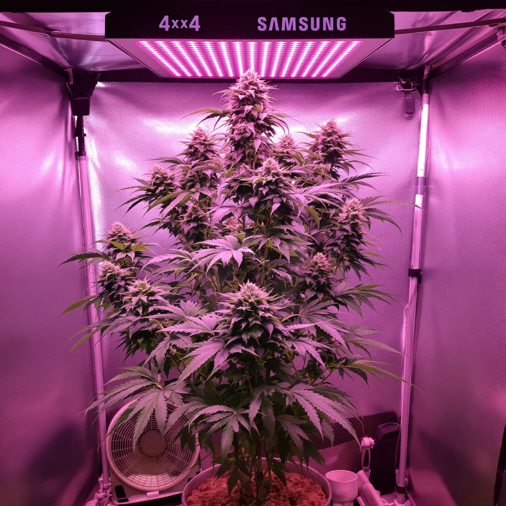 Planta de cannabis Tutti Frutti en fase de floración — 60-100 cm autofloración