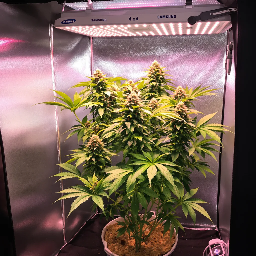 Planta de cannabis Tyson en fase de floración — 60-100 cm autofloración