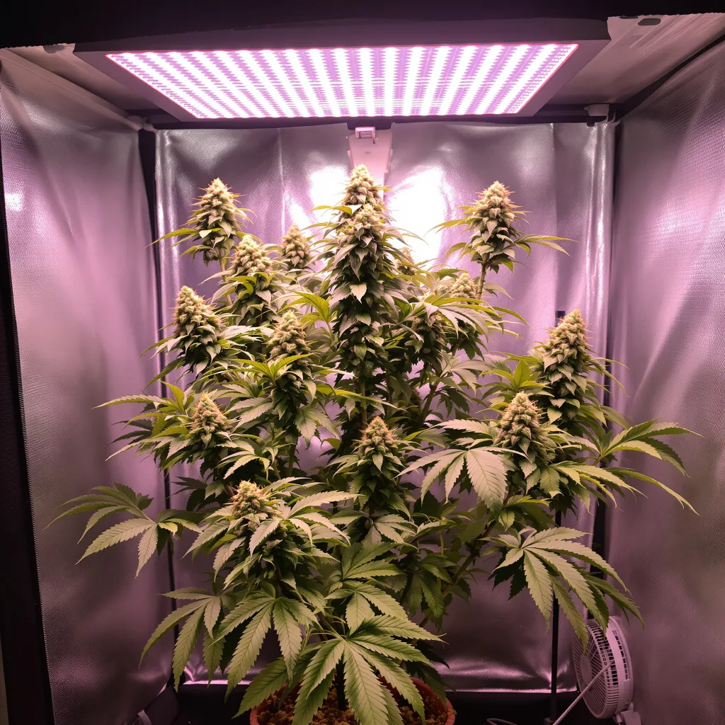 Planta de cannabis UK Cheese en fase de floración — 60-100 cm autofloración