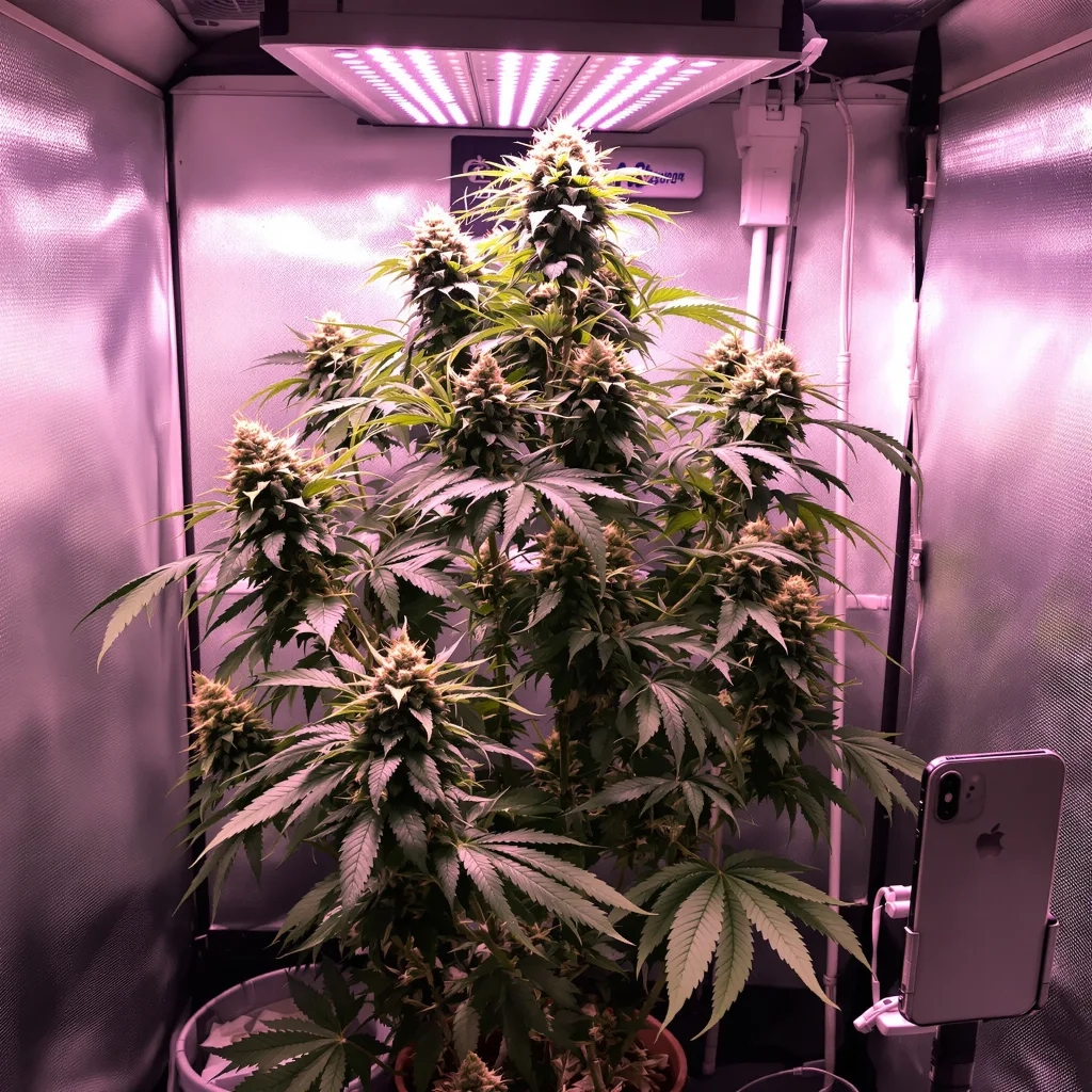 Planta de cannabis UK Cheese en fase de floración — 120-180 cm feminizada