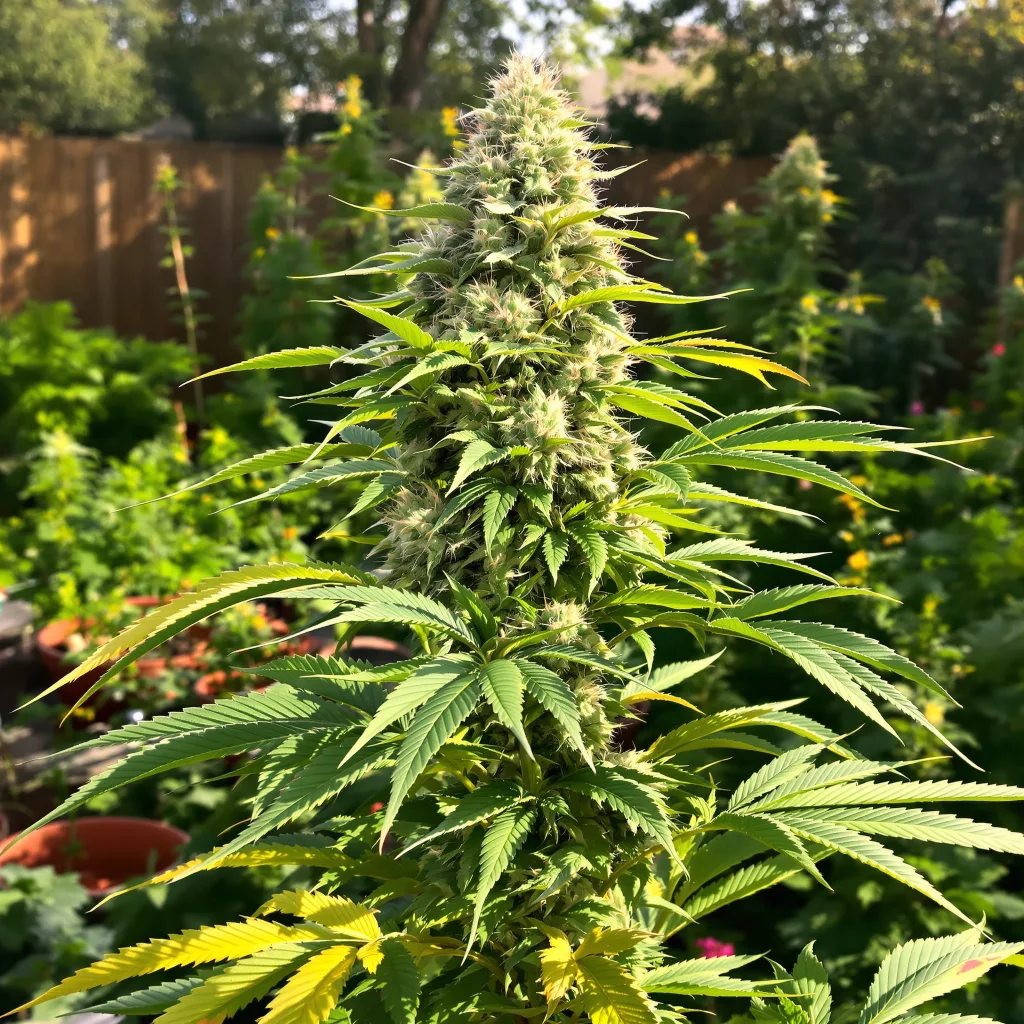 Valentine X CBD 44% indica / 56% sativa — flor con tricomas visibles