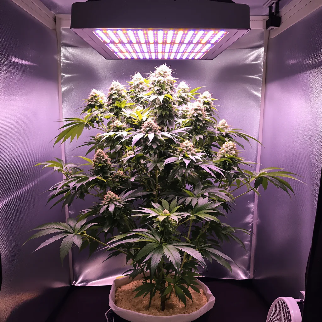 Planta de cannabis Vanilla Kush en fase de floración — 90-130 cm feminizada