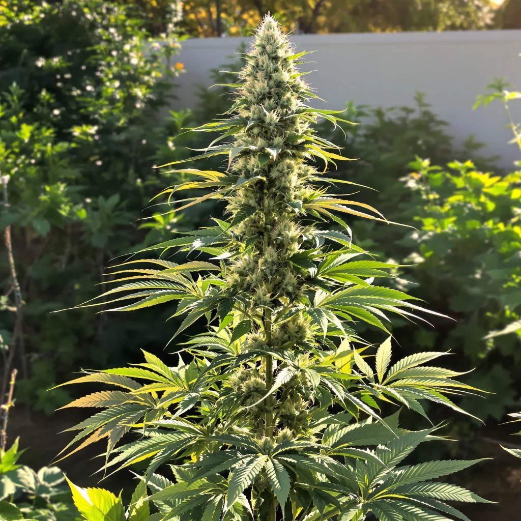 Venom OG 50% indica / 50% sativa — flor con tricomas visibles