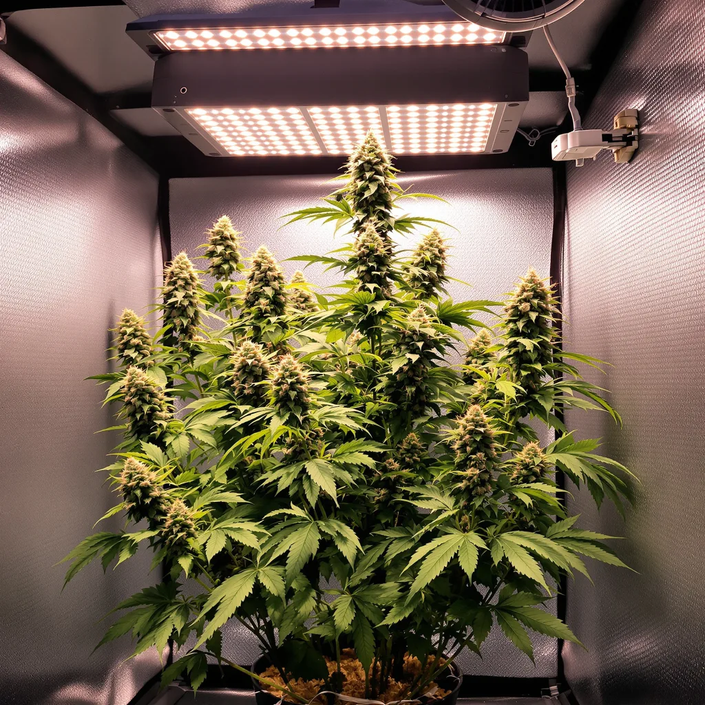 Planta de cannabis Venus OG en fase de floración — 60-100 cm autofloración