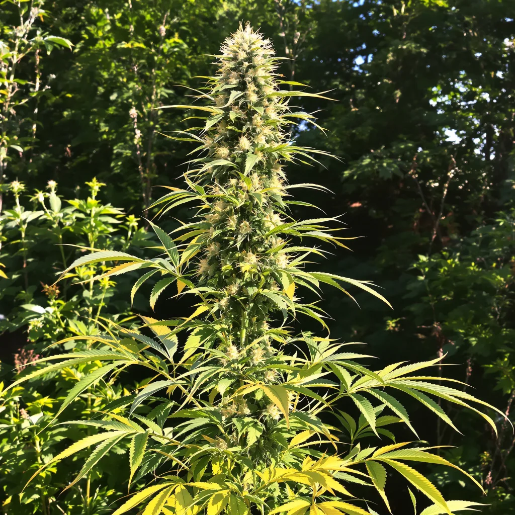 Vortex 20% indica / 80% sativa — flor con tricomas visibles