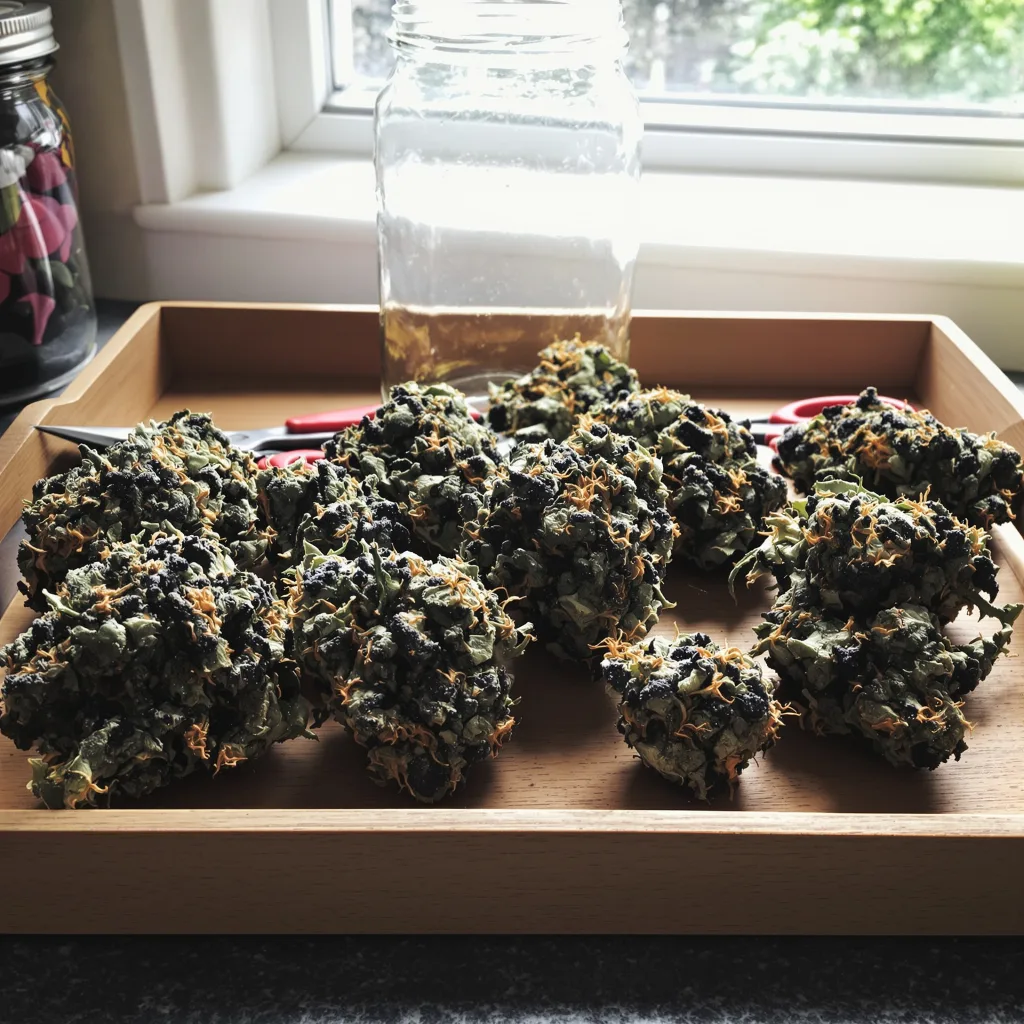 Watermelon 80% indica / 20% sativa — flor con tricomas visibles