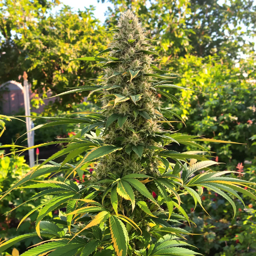 Wedding Cake 60% indica / 40% sativa — flor con tricomas visibles