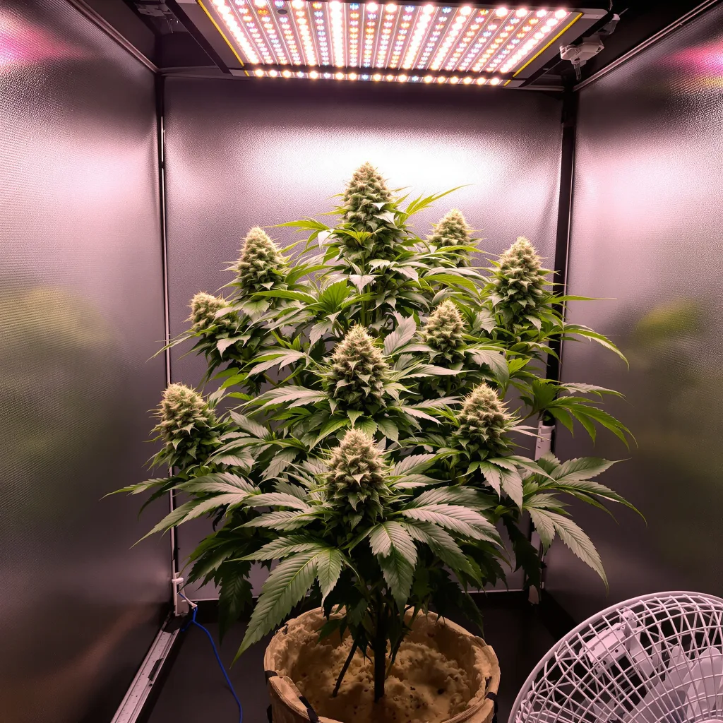 Planta de cannabis Wedding Pie en fase de floración — 90-130 cm feminizada