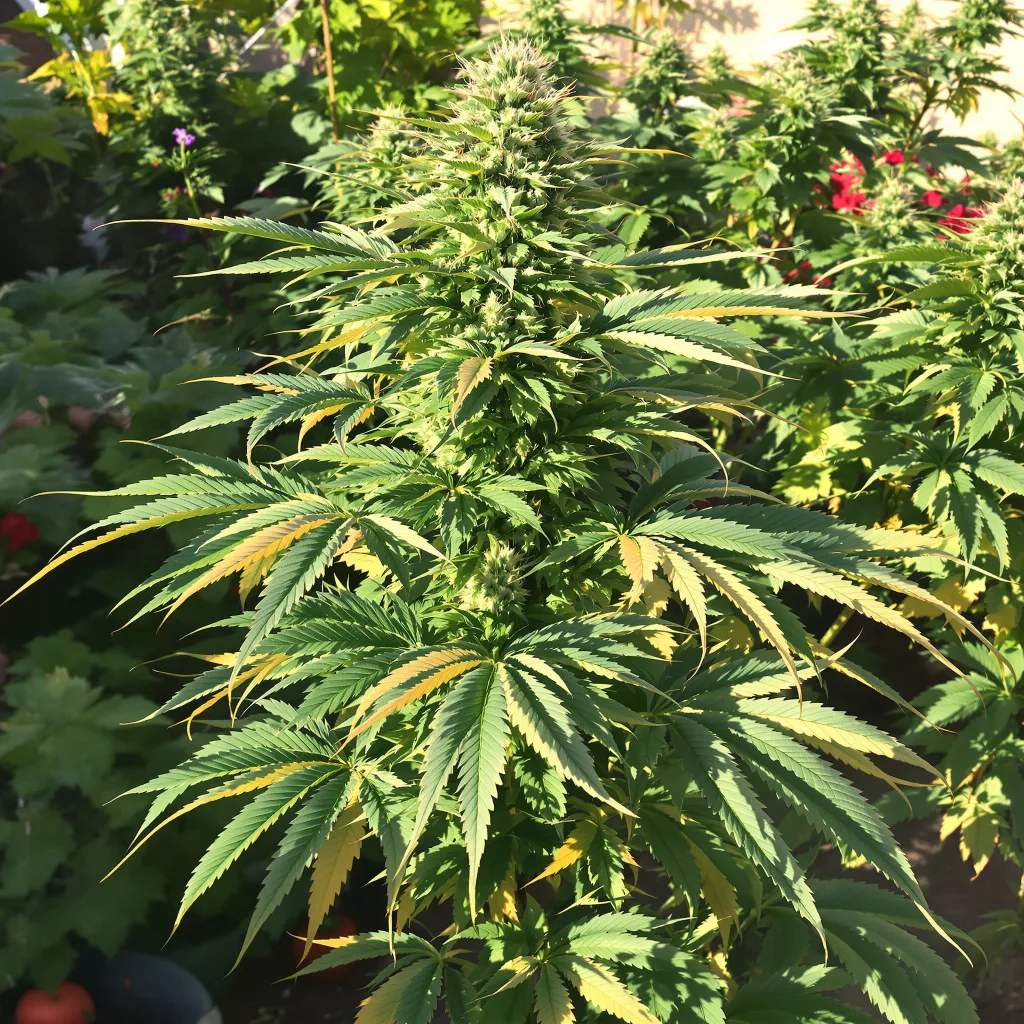 Wedding Pie 78% indica / 22% sativa — flor con tricomas visibles