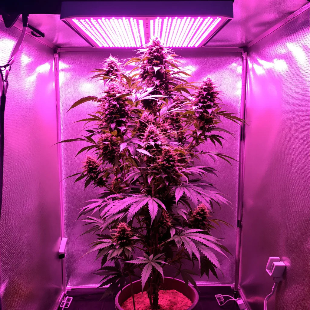 Planta de cannabis White Buffalo en fase de floración — 60-100 cm autofloración