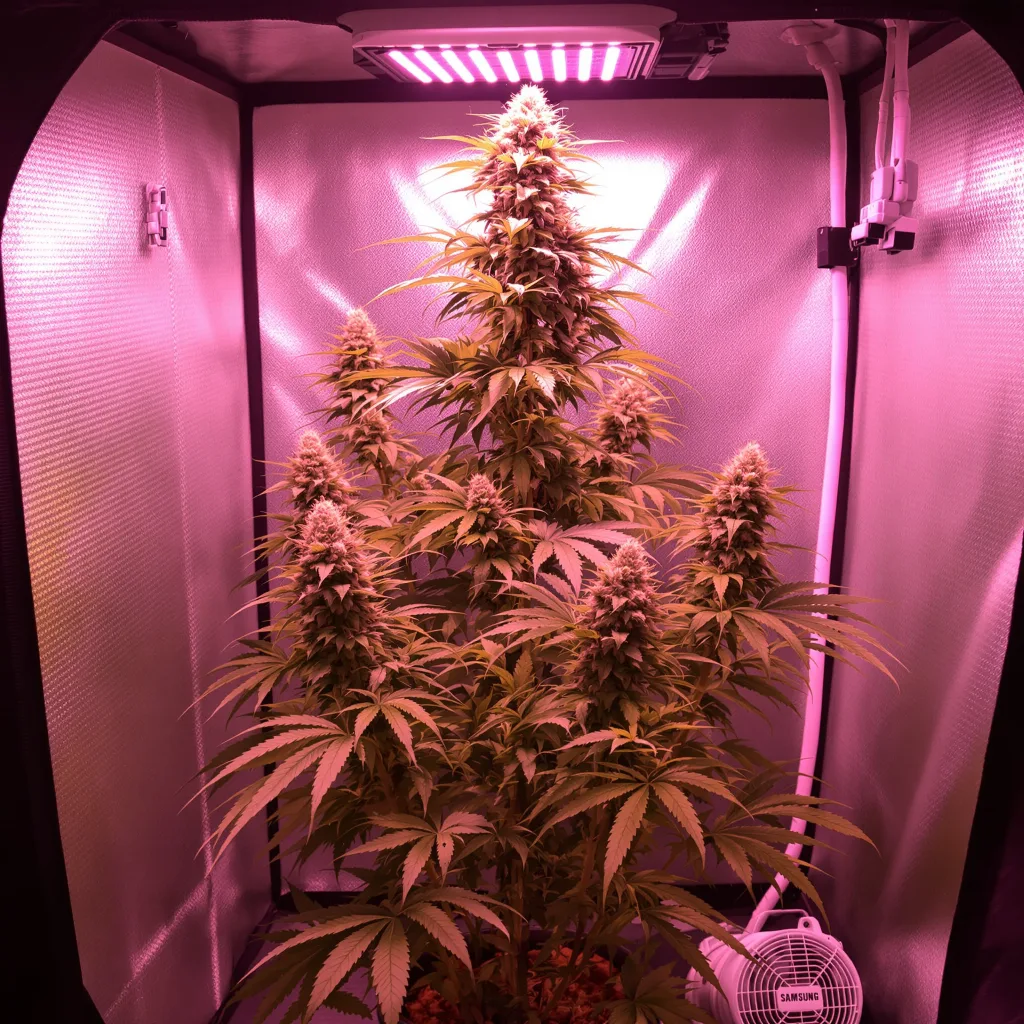 Planta de cannabis White Buffalo en fase de floración — 150-200 cm feminizada