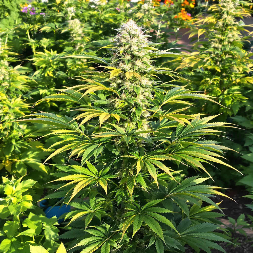 White Empress 76% indica / 24% sativa — flor con tricomas visibles