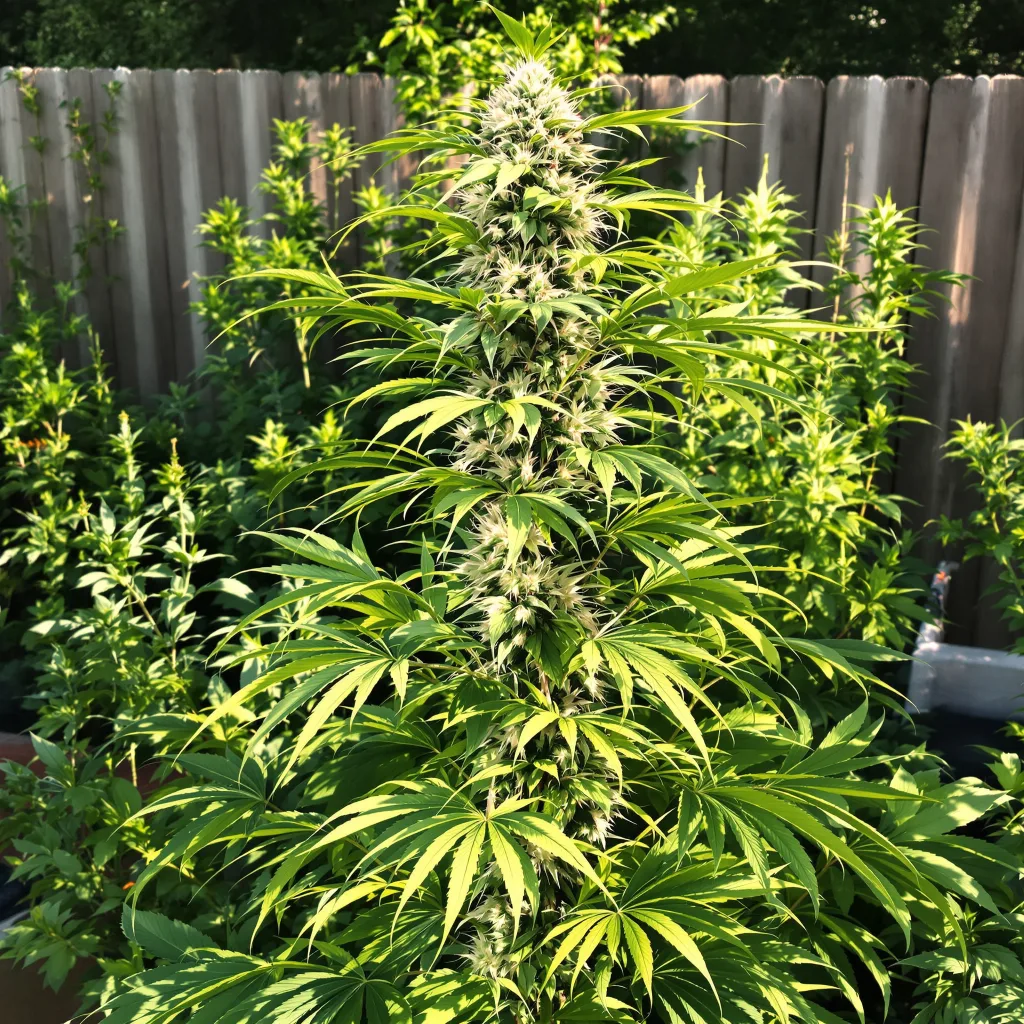 White Nightmare 20% indica / 70% sativa — flor con tricomas visibles