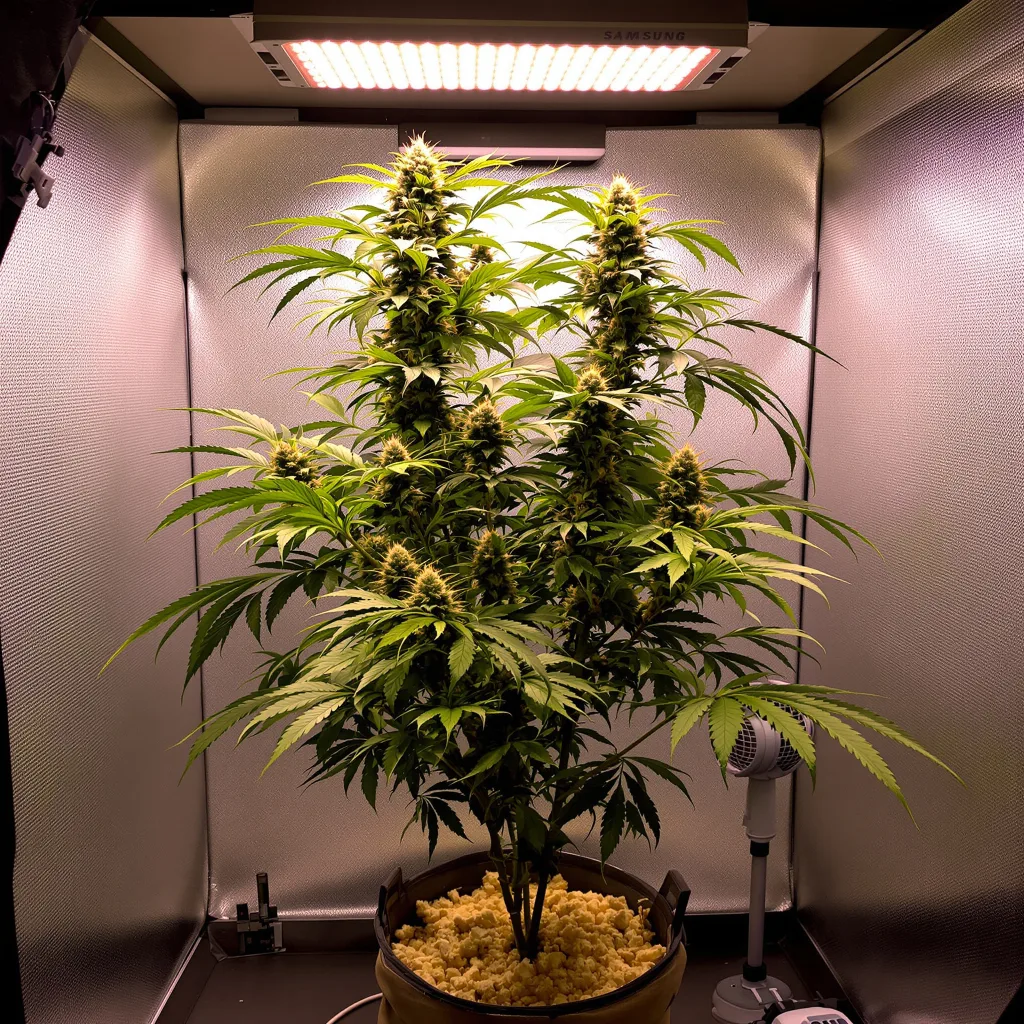 Planta de cannabis White Nightmare en fase de floración — 150-200 cm feminizada