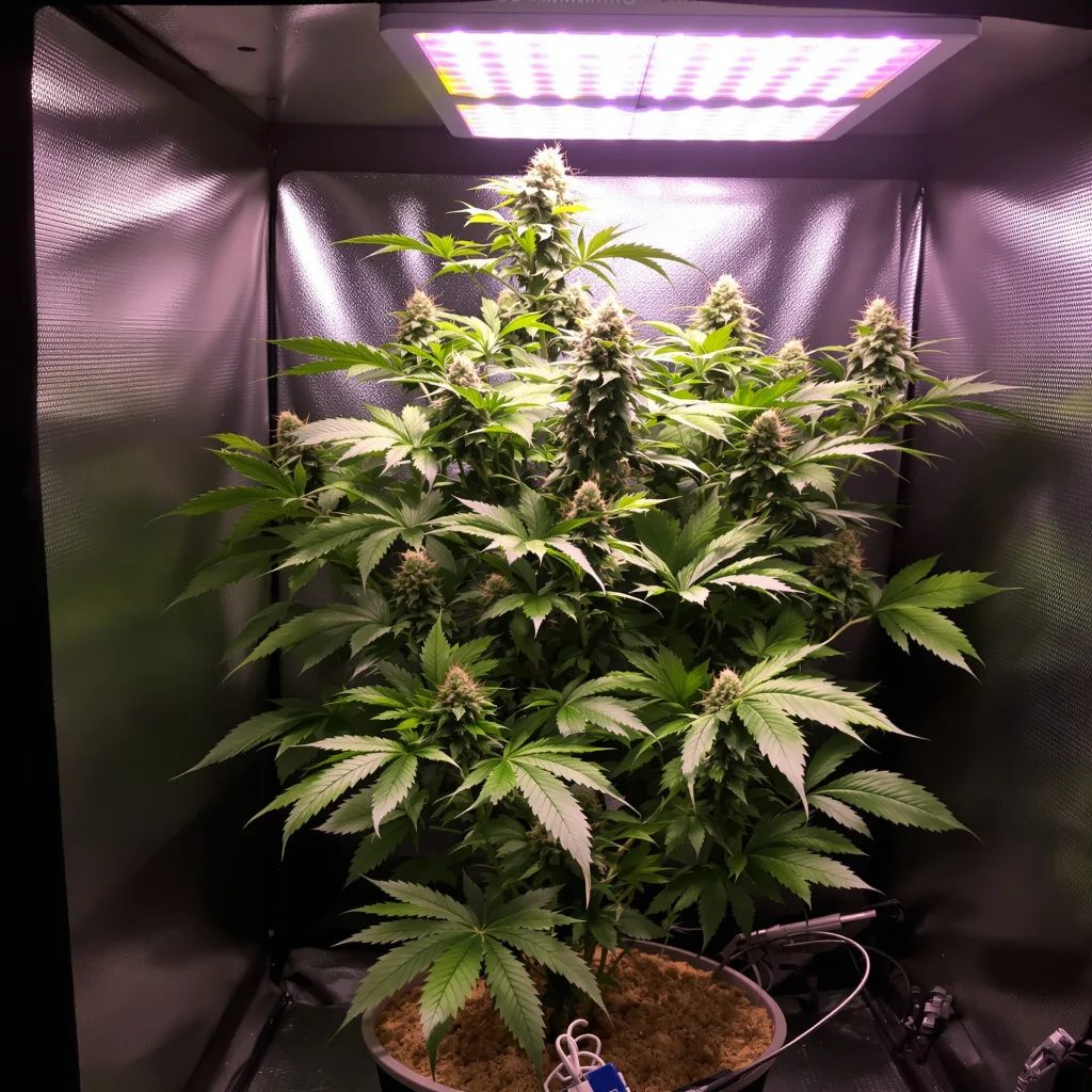 Planta de cannabis White Runtz en fase de floración — 60-100 cm autofloración