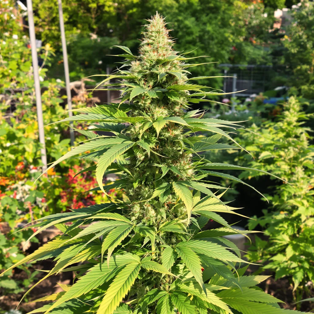 Wild Hog 81% indica / 19% sativa — flor con tricomas visibles