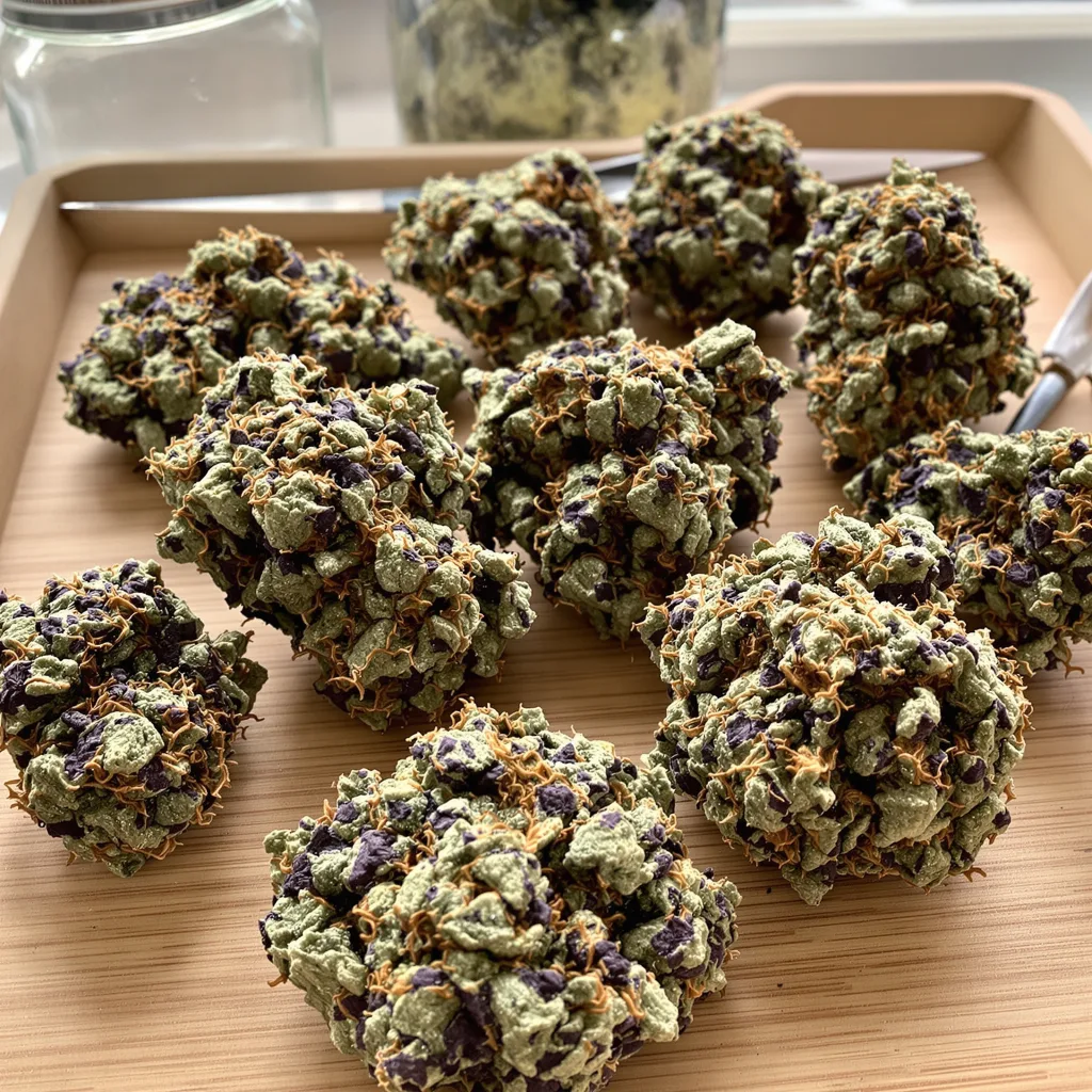 Wild Hog 81% indica / 19% sativa — flor con tricomas visibles