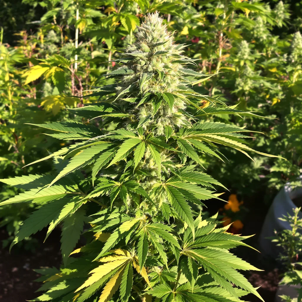 Wild Hog 81% indica / 19% sativa — flor con tricomas visibles