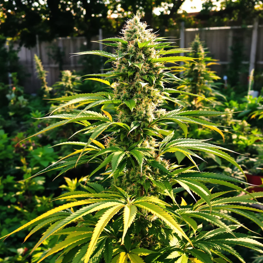 Wildberry 44% indica / 56% sativa — flor con tricomas visibles