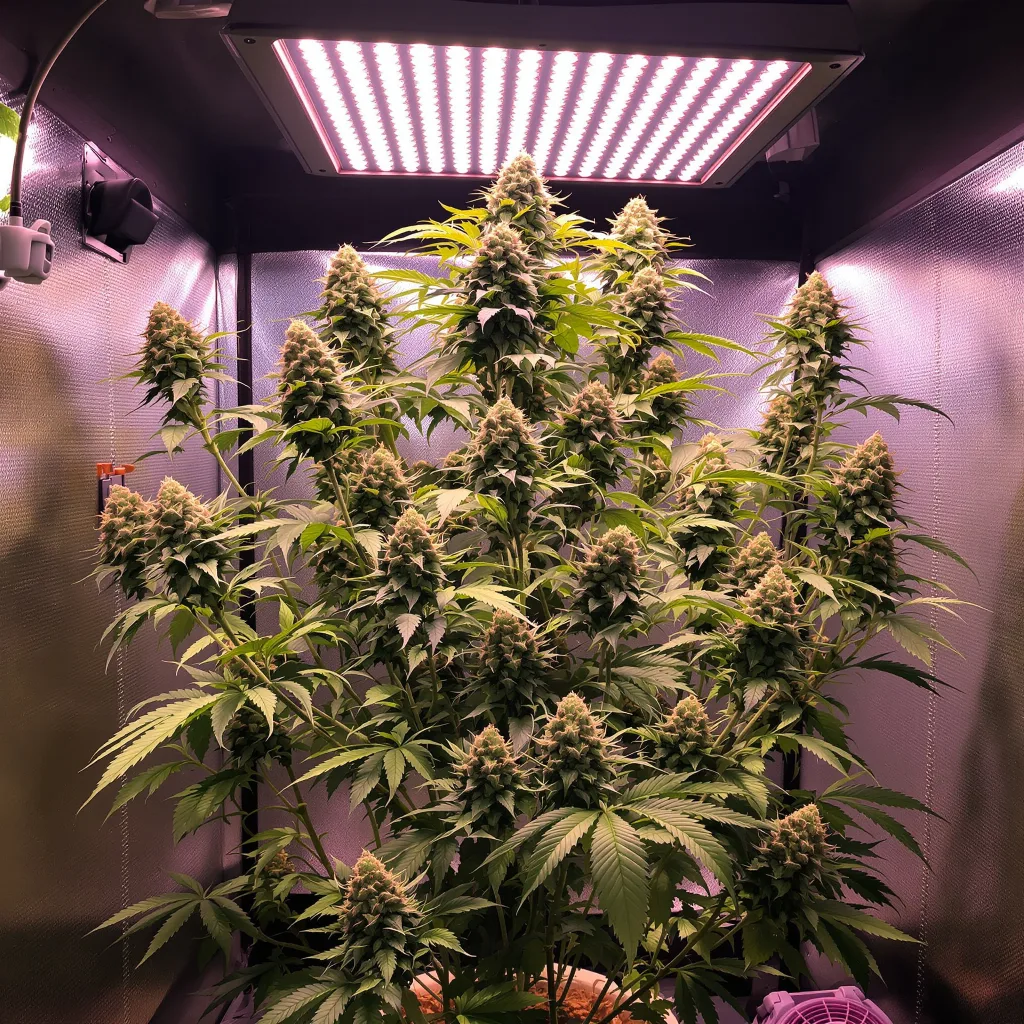 Planta de cannabis Willie Nelson en fase de floración — 120-180 cm feminizada