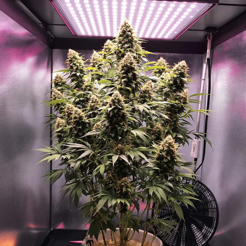 Planta de cannabis Willys Wonder en fase de floración — 120-180 cm feminizada