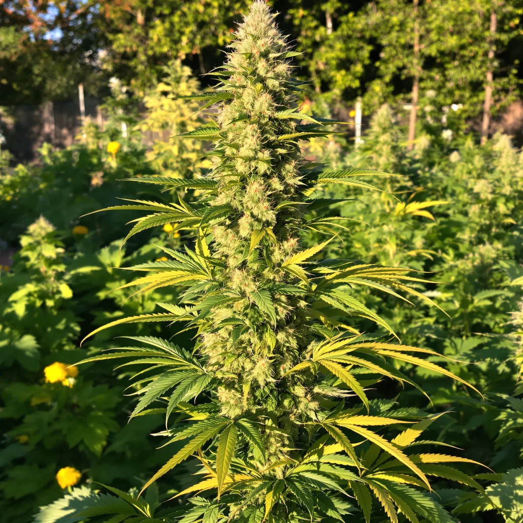 Willys Wonder 65% indica / 25% sativa — flor con tricomas visibles