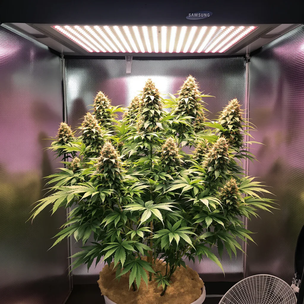 Planta de cannabis Wilson en fase de floración — 60-100 cm autofloración
