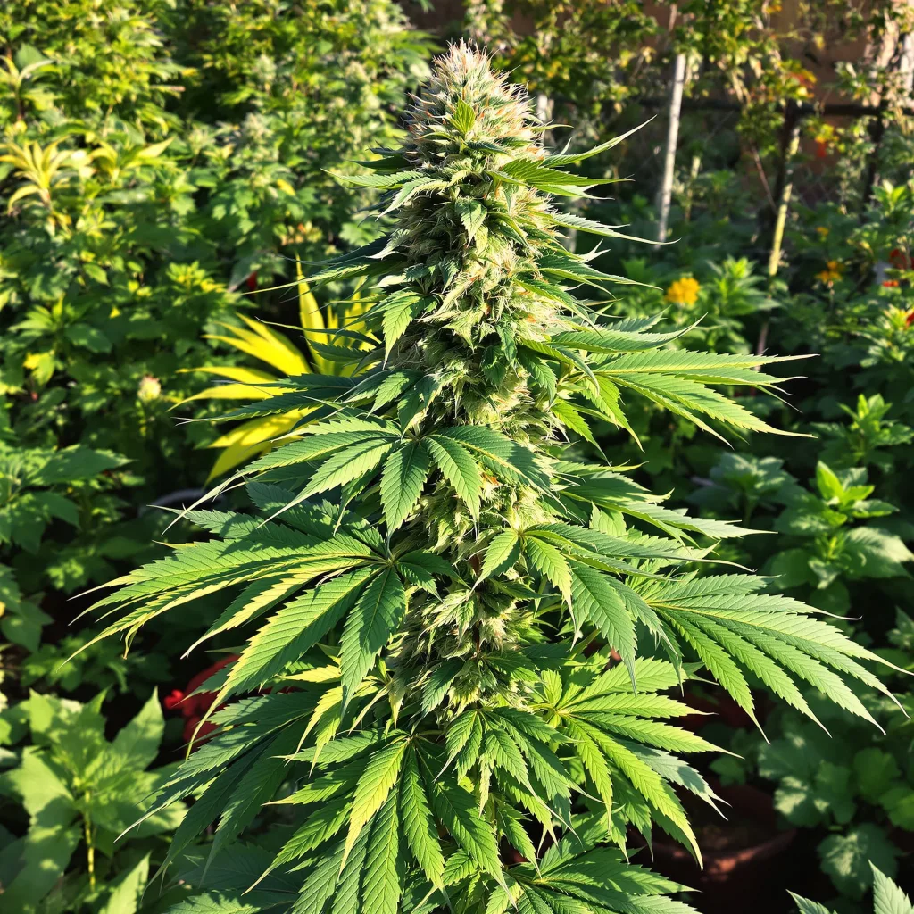 WSU 72% indica / 28% sativa — flor con tricomas visibles