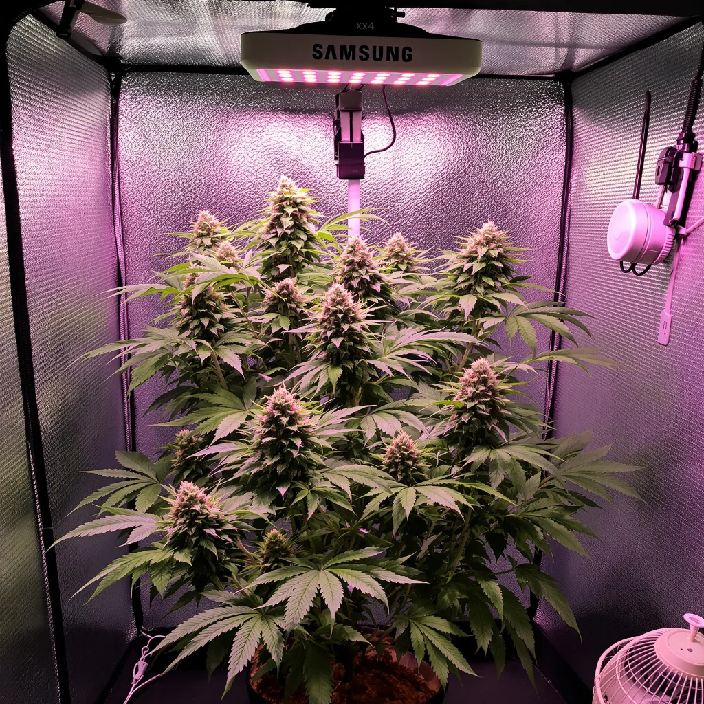 Planta de cannabis X-Wing en fase de floración — 90-130 cm feminizada