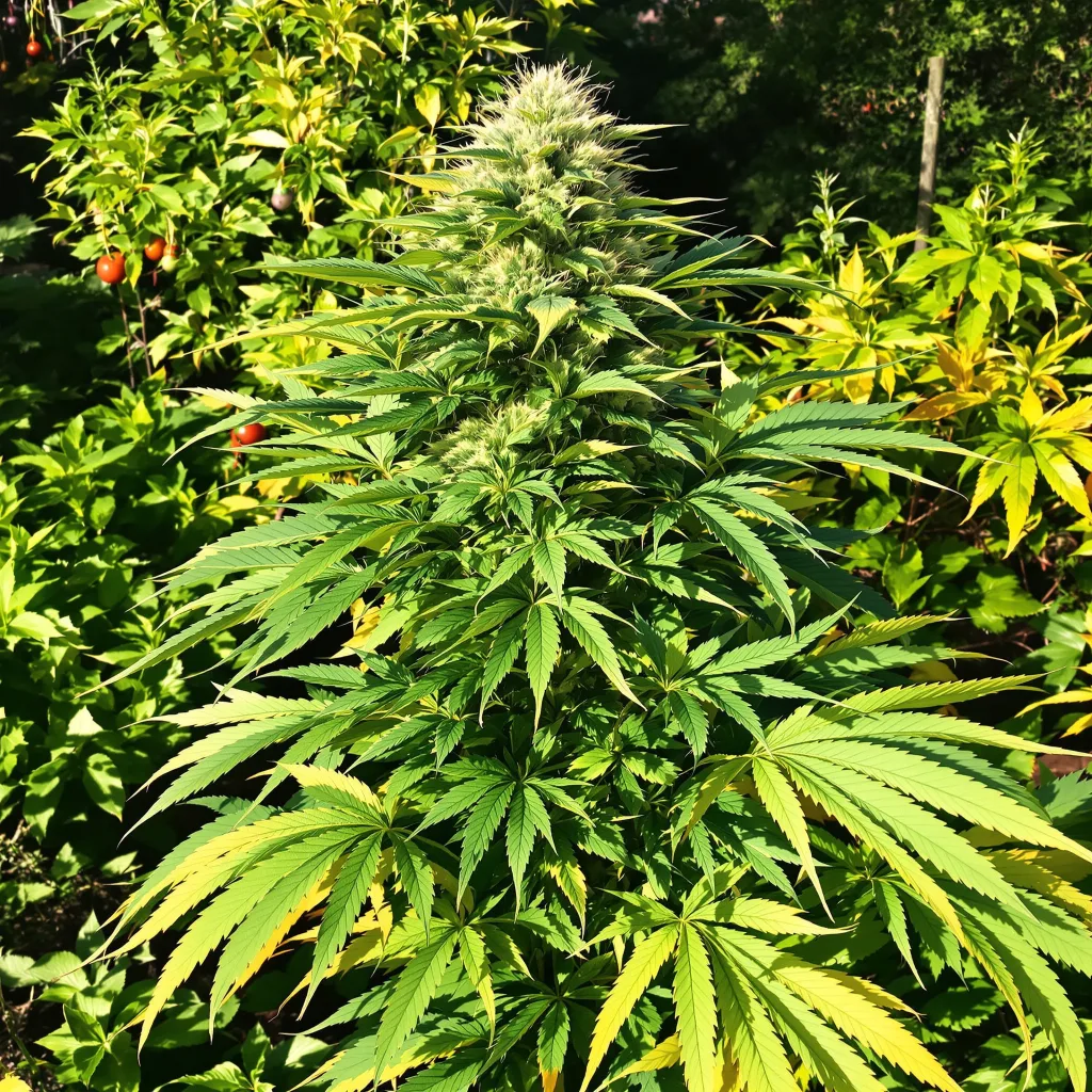 X-Wing 83% indica / 17% sativa — flor con tricomas visibles