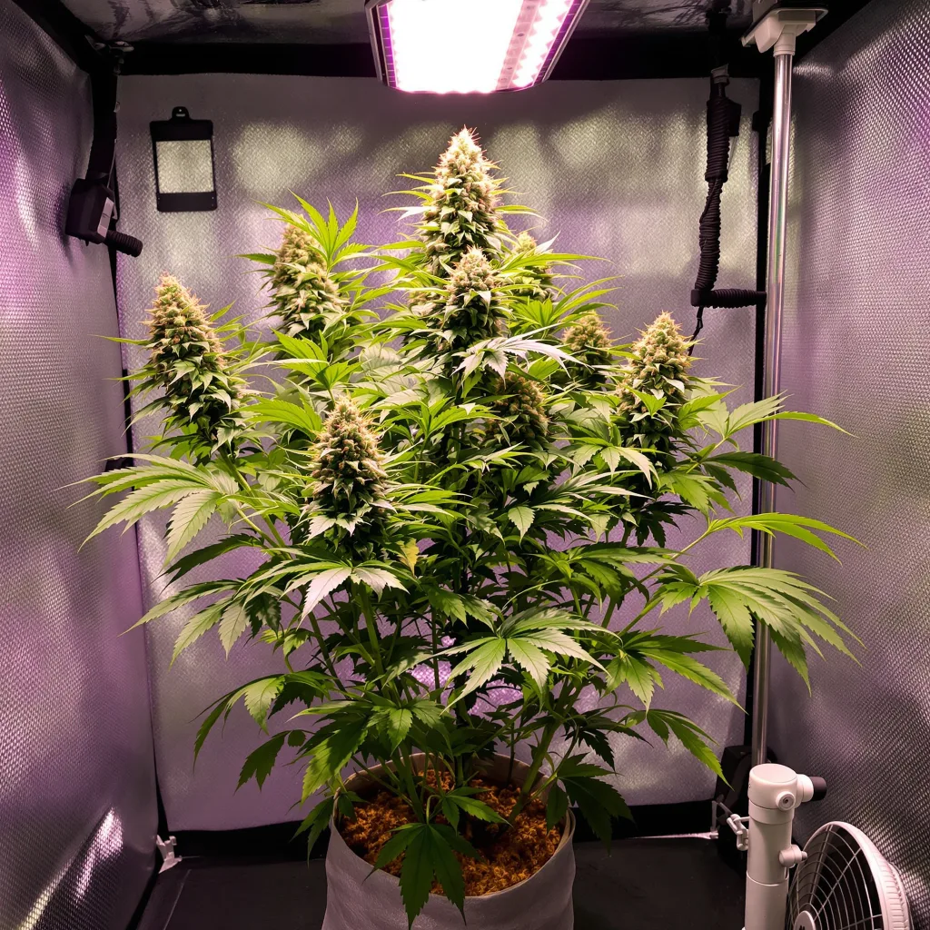 Planta de cannabis XXX 420 en fase de floración — 90-130 cm feminizada