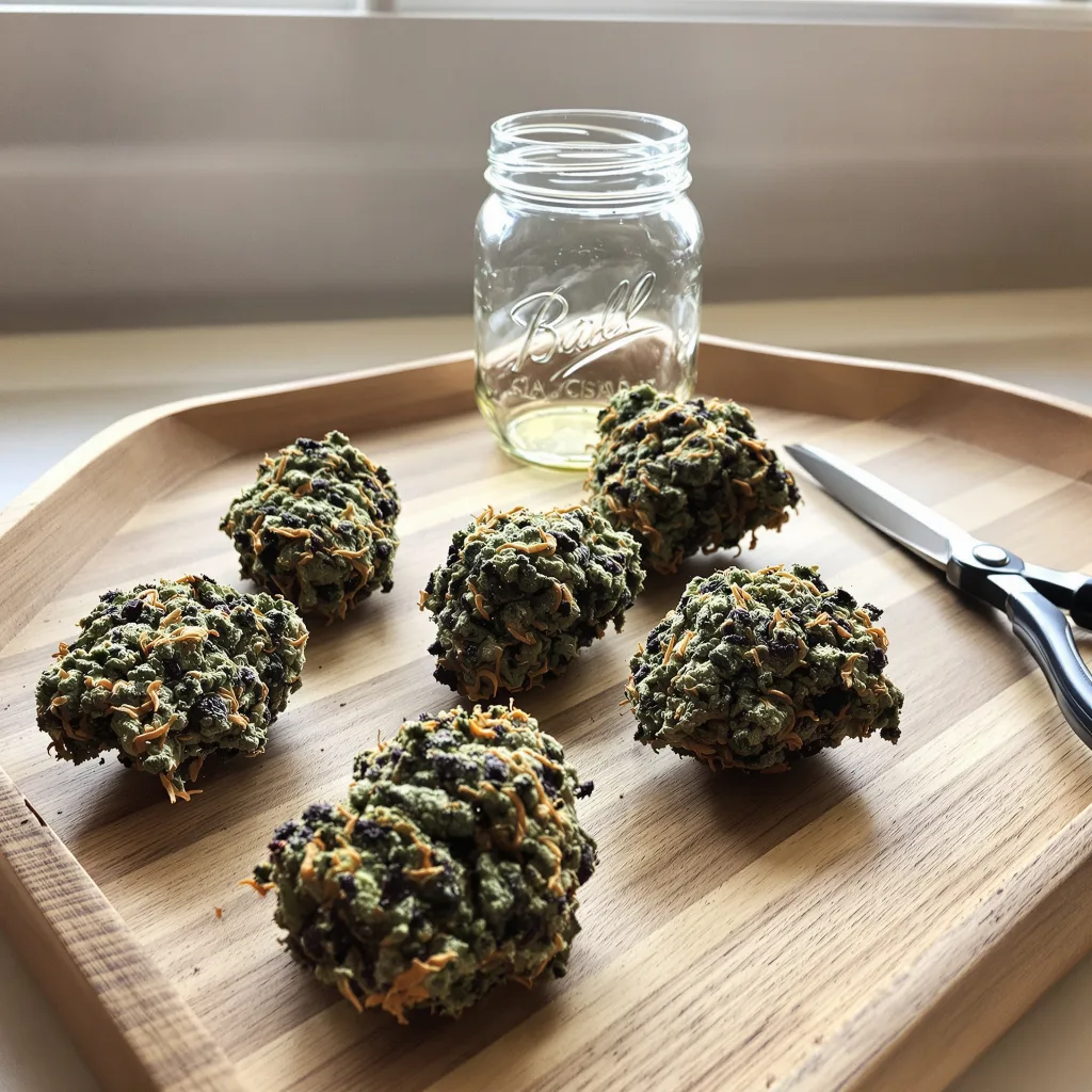 XXX OG 75% indica / 25% sativa — flor con tricomas visibles
