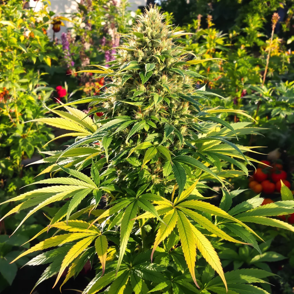 Yoda’s Brain 81% indica / 19% sativa — flor con tricomas visibles