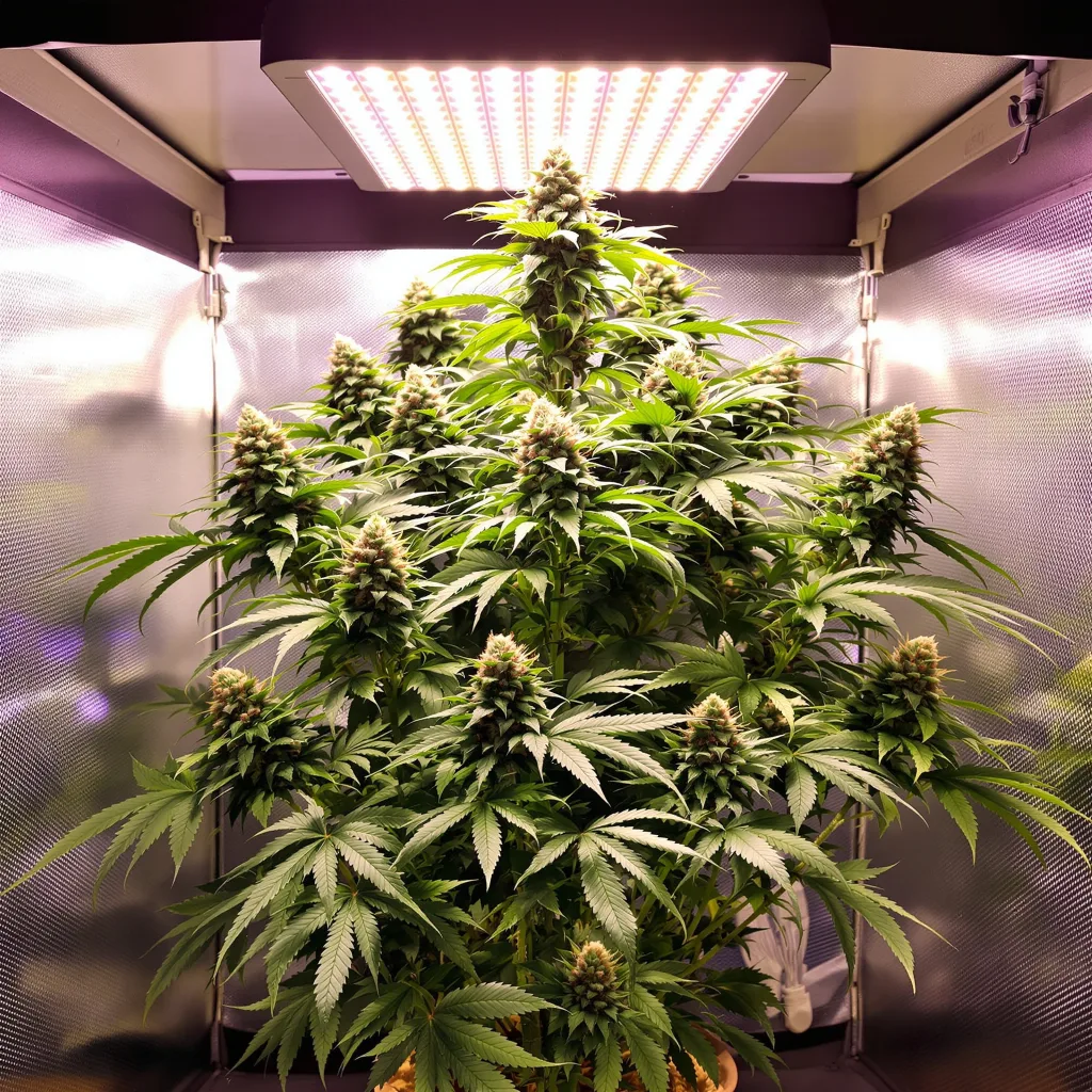 Planta de cannabis Zkittlez en fase de floración — 120-180 cm feminizada