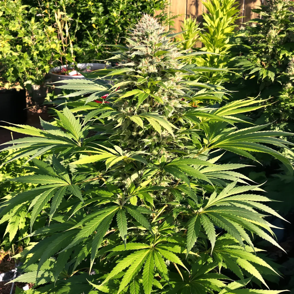 Zombie Kush 82% indica / 18% sativa — flor con tricomas visibles